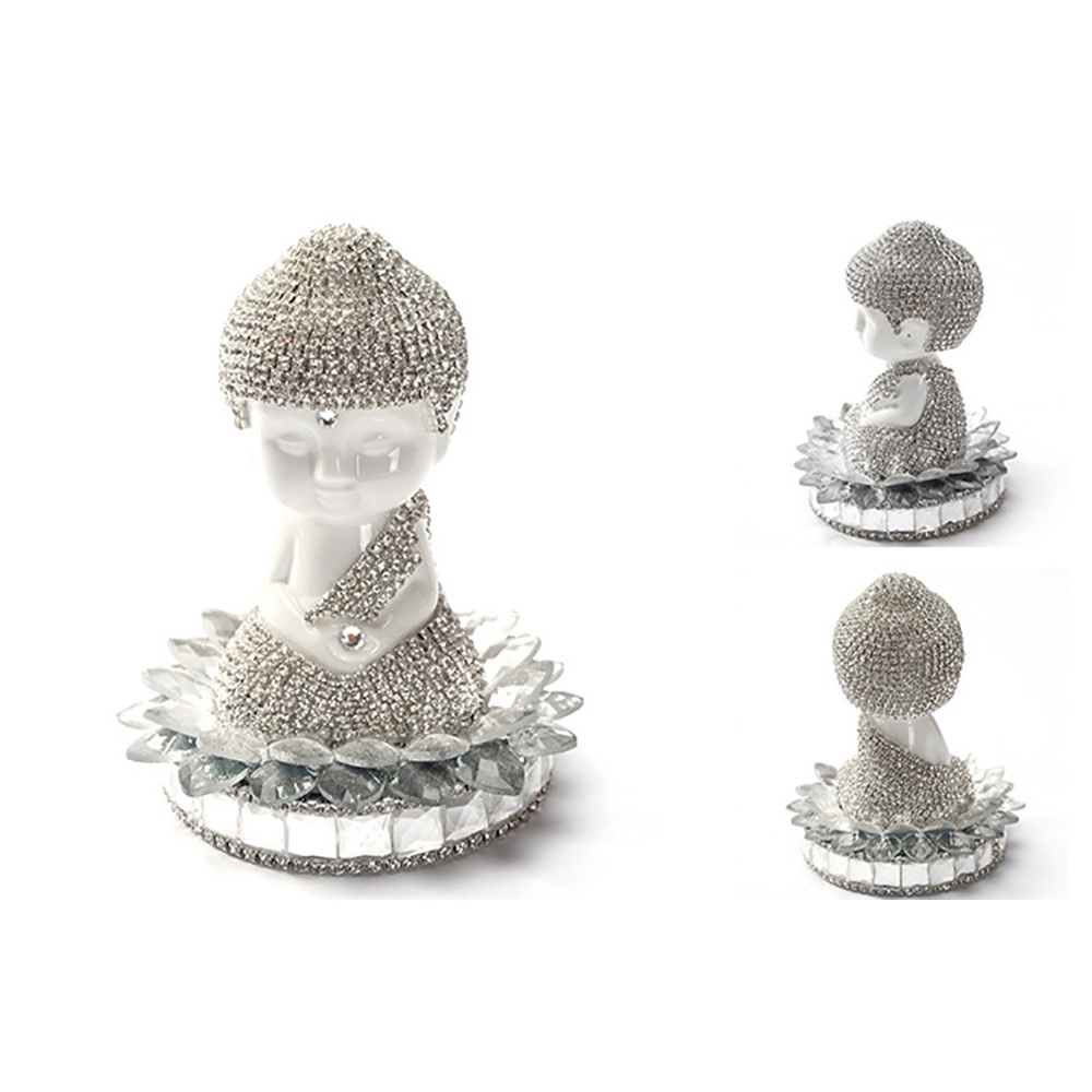 Tượng Phật Pha Lê Ngự Đài Sen Phong Thủy Đặt Văn Phòng, Taplo Ô Tô