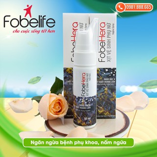 Chai xịt phụ khoa, ngăn ngừa vi khuẩn nấm ngứa- Đạt chuẩn GMP- FOBE HERA