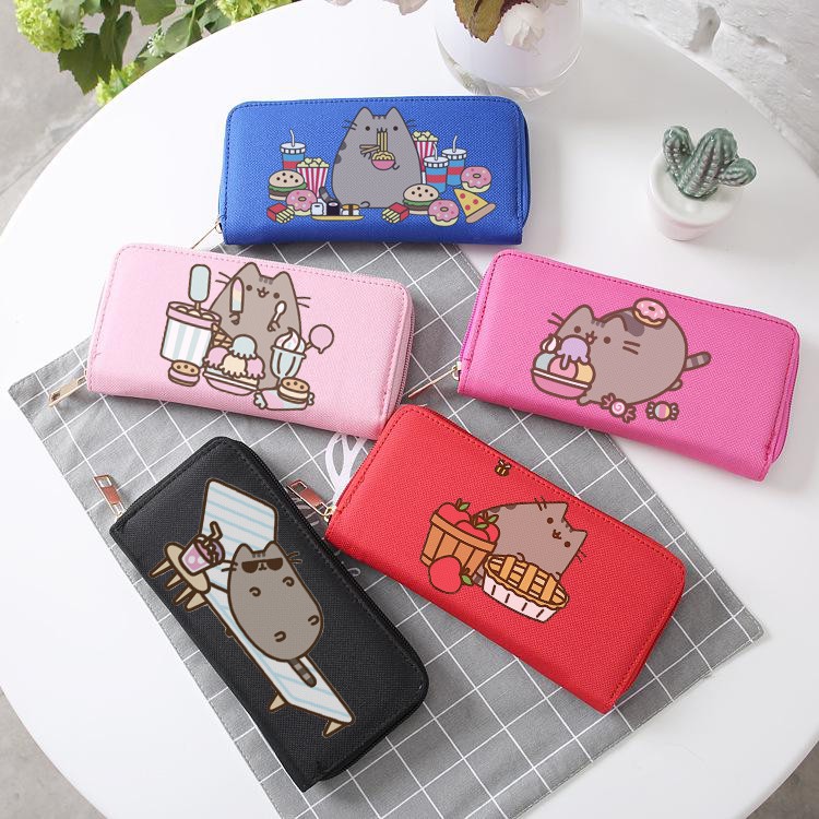 Ví pusheen VBI13 ví dáng dài bóp hoạt hình cute dễ thương