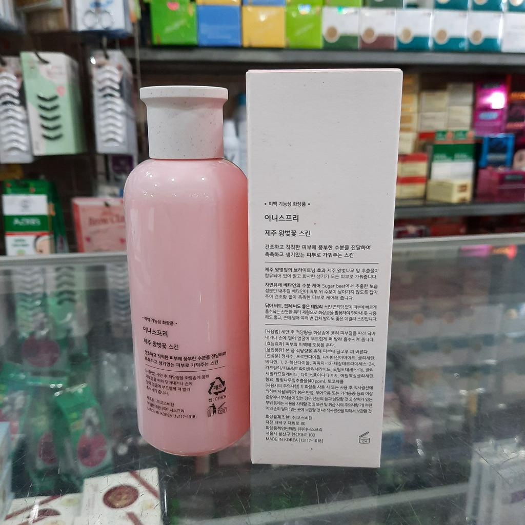 Nước Hoa Hồng Cho Da Khô Mụn Sạm Màu Innisfree Jeju Cherry Blossom 200ml