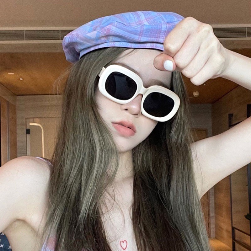 Kính Mát Gọng Vuông Phong Cách Retro Thời Trang Cho Nữ