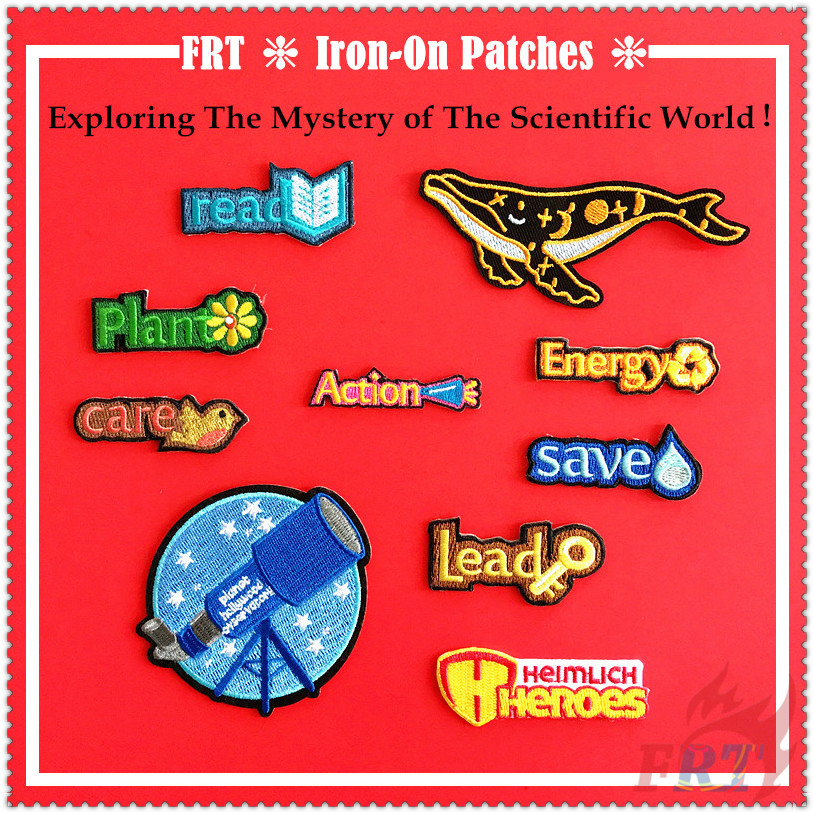 Miếng dán ủi quần áo nhiều màu sắc và phong cách khác nhau trang trí cho quần áo