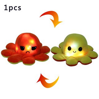 Thú bông tích hợp đèn led hình bạch tuộc thay đổi cảm xúc dễ thương