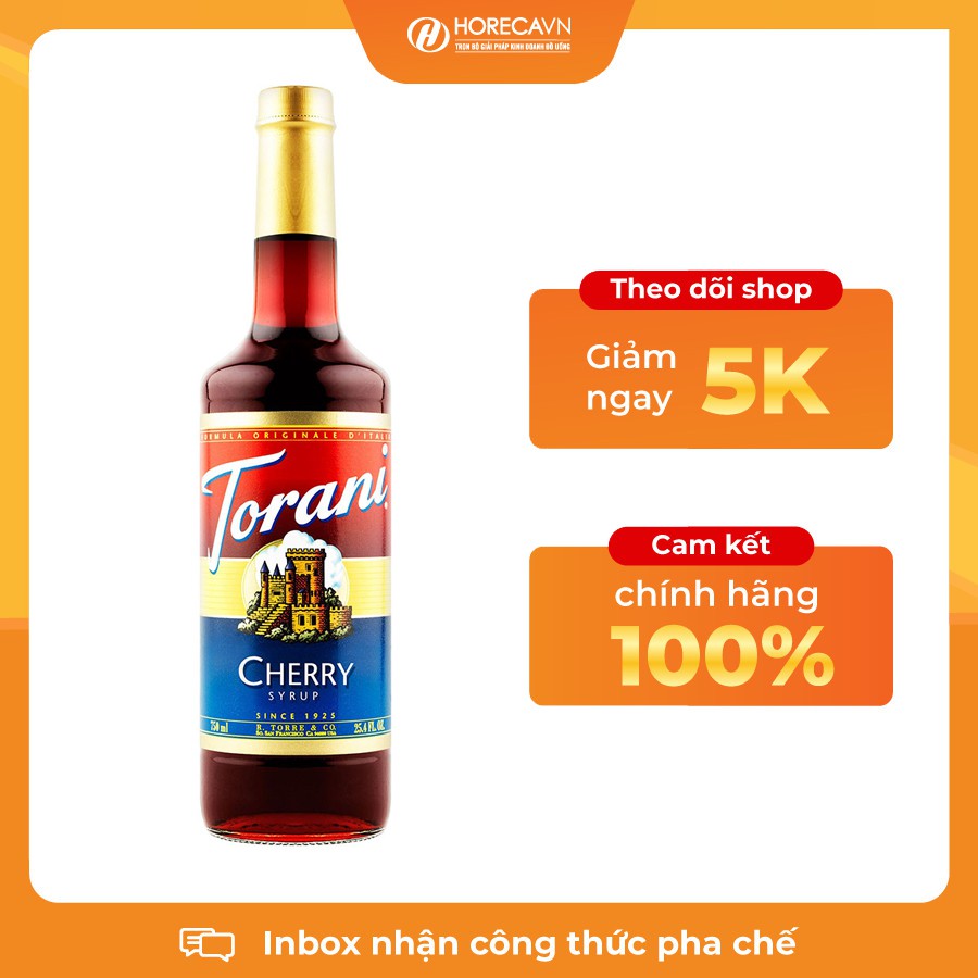 Syrup Torani Các Vị - Hàng Chính Hãng, Có giấy VSATTP
