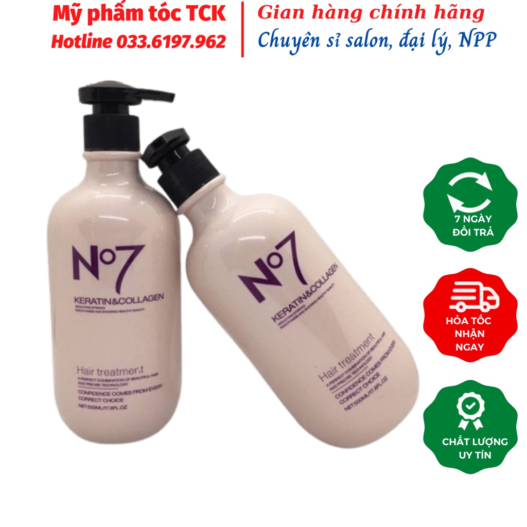 [HÀNG CHÍNH HÃNG] HẤP TÓC PHỤC HỒI KARATIN COLLAGEN NO7 HƯƠNG THƠM SIÊU MỀM CHỐNG RỤNG TÓC-HẤP TÓC TẠI NHÀ-SALON