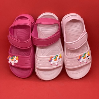 Giày Sandal Ngựa 7 màu xốp quai dán phiên bản 2022 siêu đáng yêu cho bé gái 1-5 tuổi nhẹ, mềm và chống trơn trượt