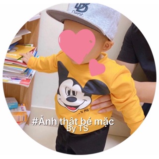 Bộ mickey vàng cho bé trai bé gái