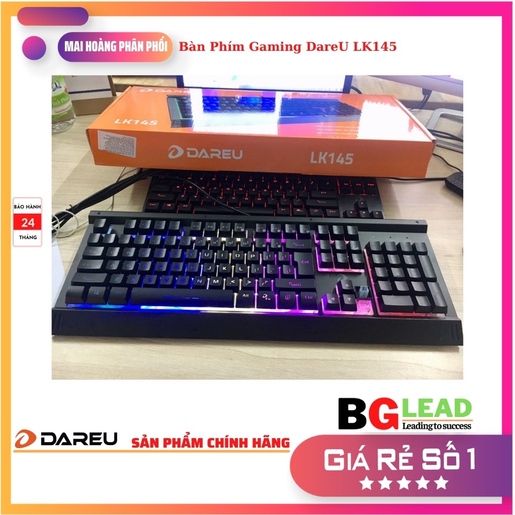 Bàn Phím Gaming DareU LK145 Mai Hoàng Bảo hành 24 tháng