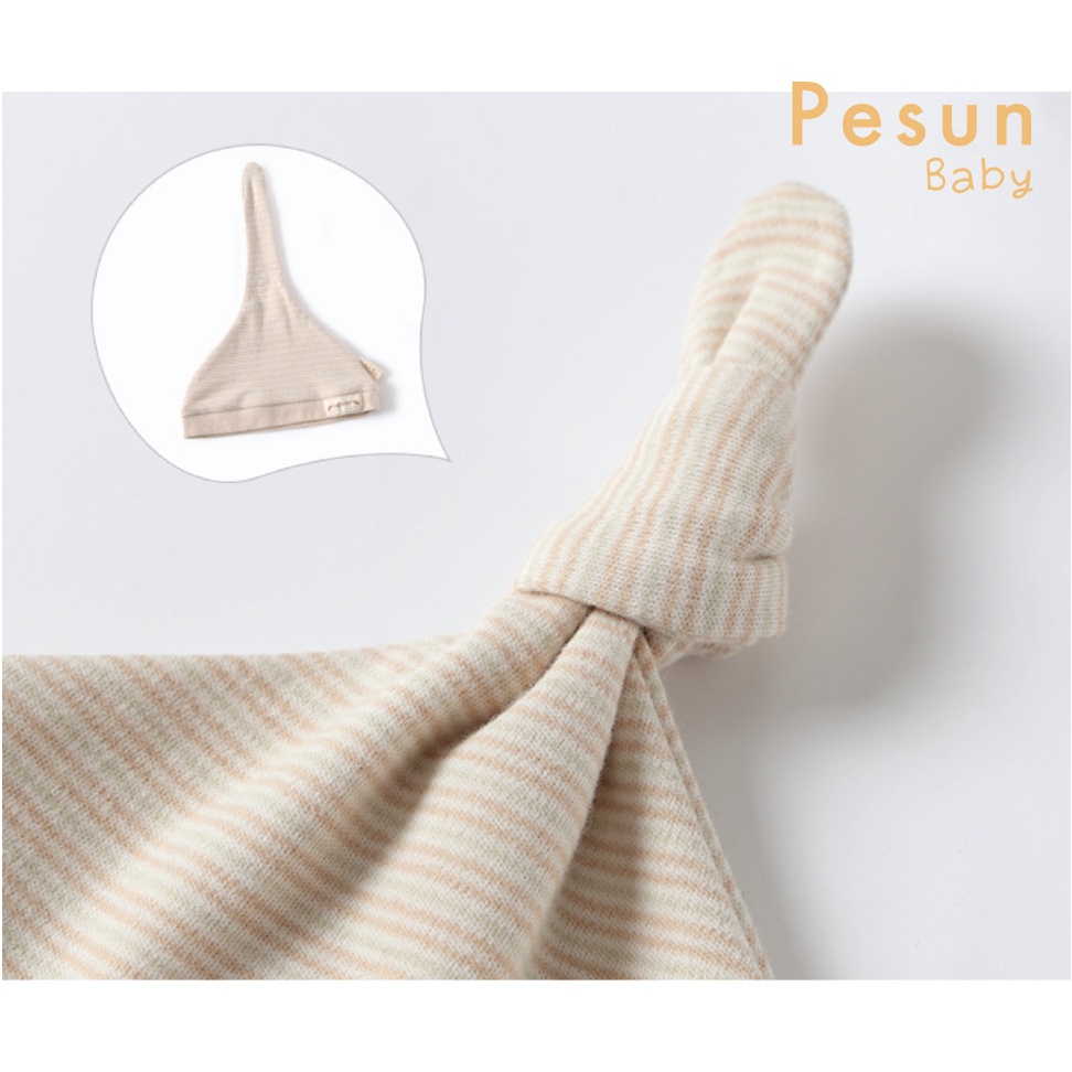 Nón Sơ Sinh 0-6 Tháng Tuổi Làm Từ 100% vải Cotton Tự Nhiên An Toàn Cho Bé