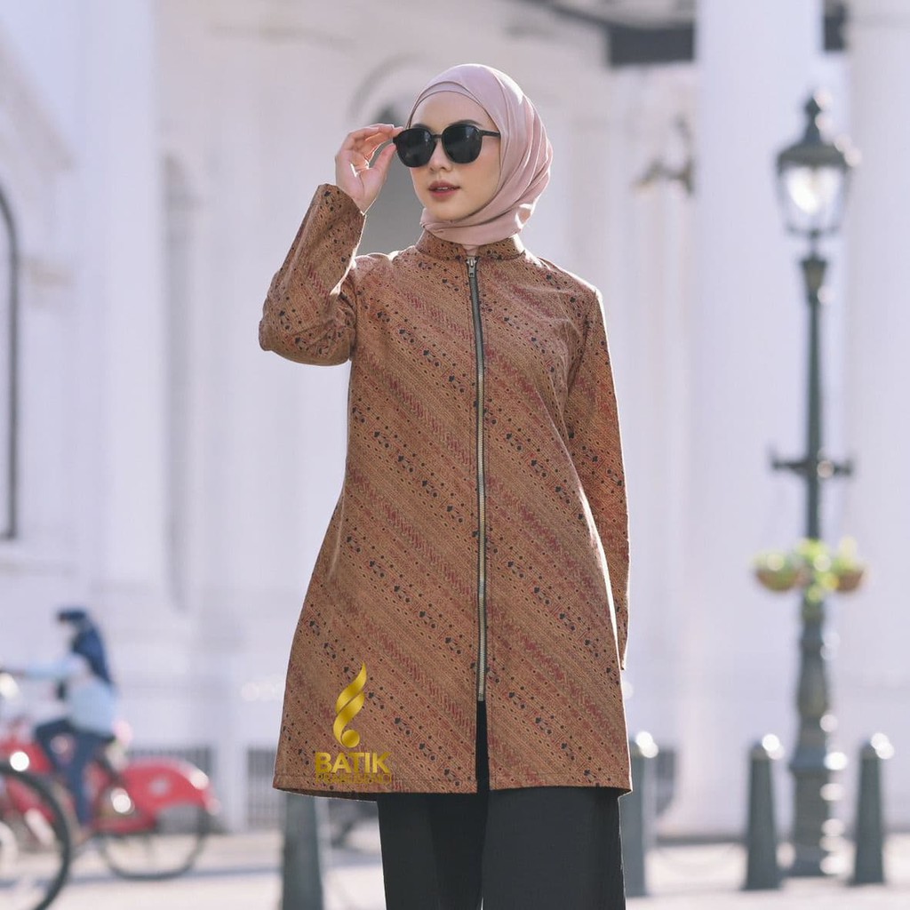 Áo thun Cotton tay dài in họa tiết thổ cẩm cho nữ