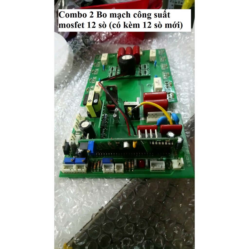 Combo 2 Bo mạch công suất mosfet 12 sò - có kèm 12 sò mới