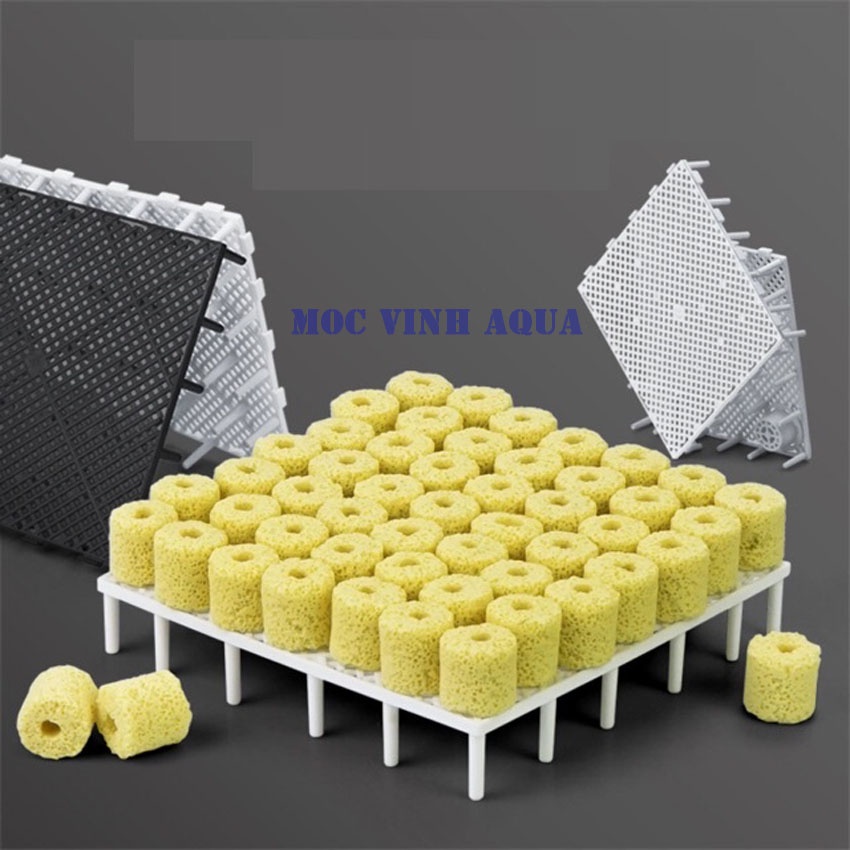 Tấm nhựa lót đáy bể lọc, tấm nhựa lót kê dưới đáy bể cá kích thước 14.5 x14.5 cm