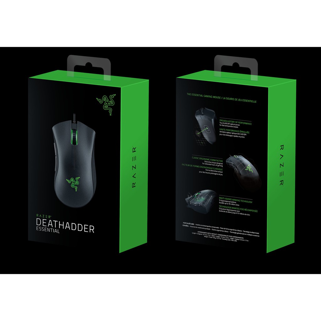 Chuột Razer DeathAdder Essential-Ergonomic Wired_RZ01-03850100-R3M1