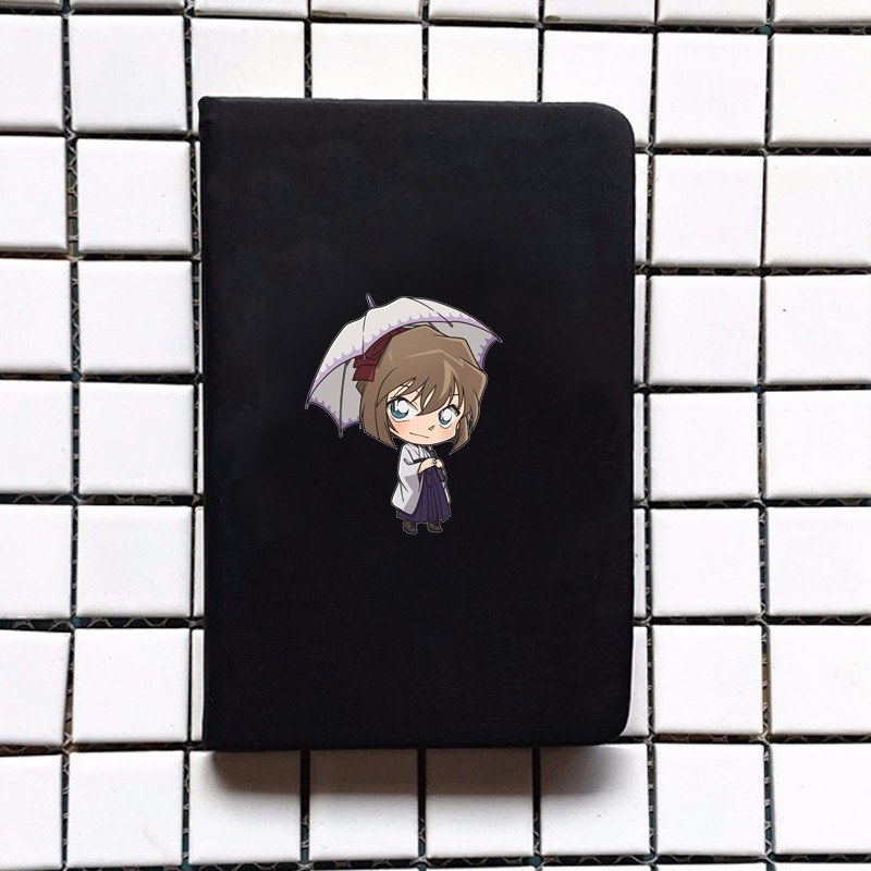 Sổ da cầm tay A6 in hình DETECTIVE CONAN Thám Tử Lừng Danh 4 mẫu anime chibi ghi chép tiện lợi đi học