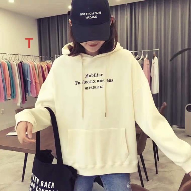 Áo hoodie Mobilier chữ ngực DTR0919