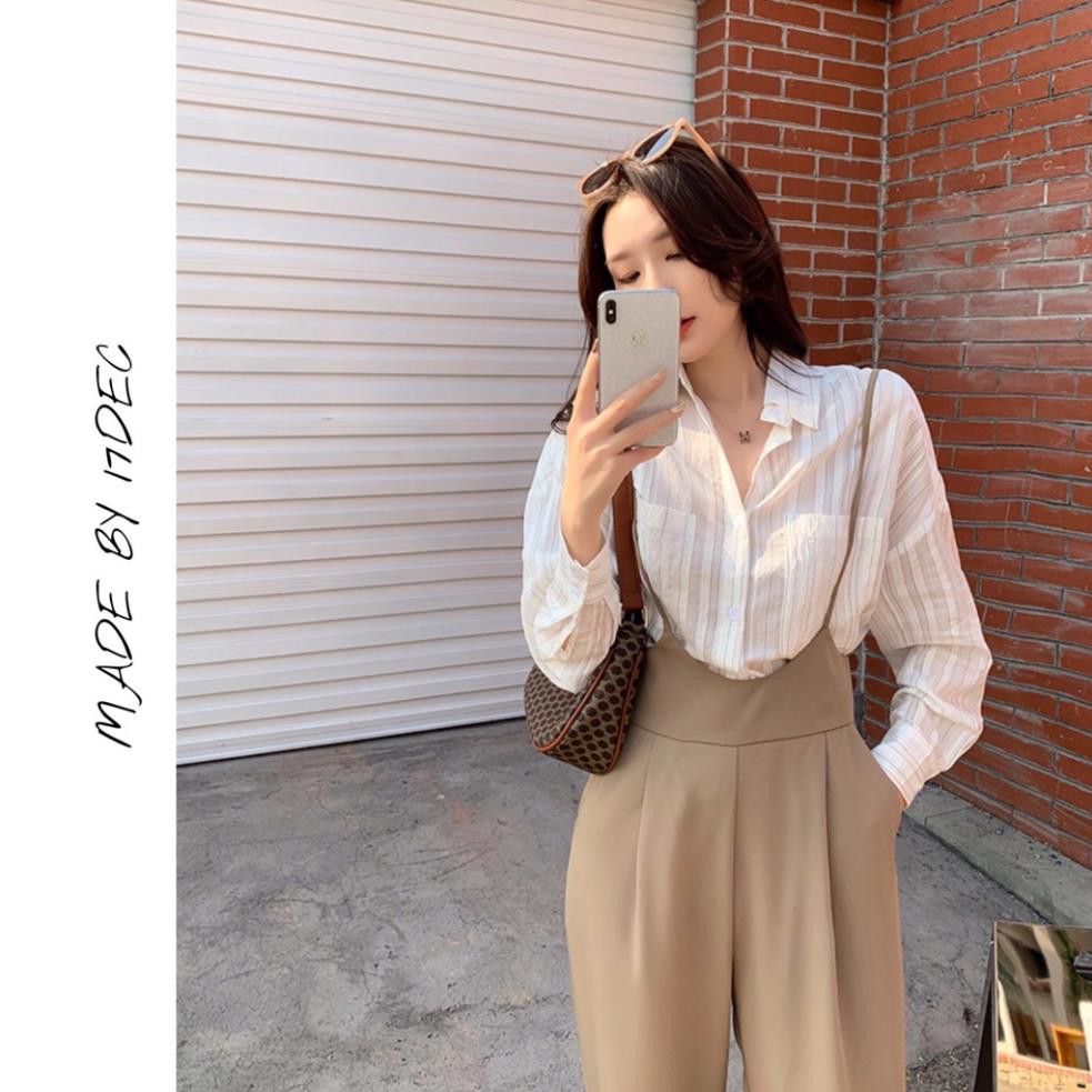 Quần yếm vải ống rộng 17DEC, quần yếm dây ống suông ulzzang cho nữ 2021 | BigBuy360 - bigbuy360.vn