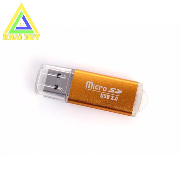 Đầu Đọc Thẻ Nhôm Loại Xịn Tốc Độ Nhanh Dùng Cho Thẻ Nhớ MicroSD Đọc Thẻ Nhớ  Sài Cho Máy Tính