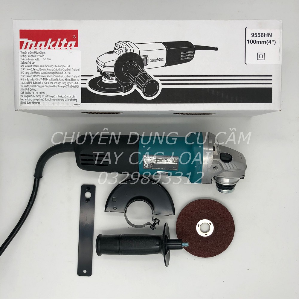 MÁY MÀI 100MM 840W CHÍNH HÃNG MAKITA 9556HN