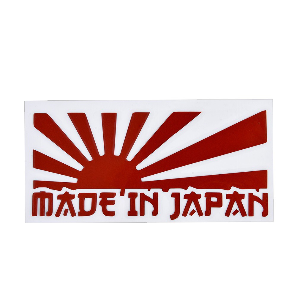 Miếng Dán Trang Trí Xe Hơi / Mô Tô Hình Mặt Trời Made In Japan Jdm 3 Màu