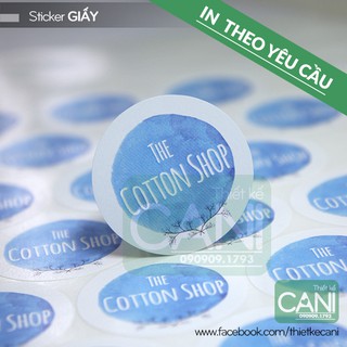 Tem dán giấy In theo yêu cầu - Sticker Decal giấy