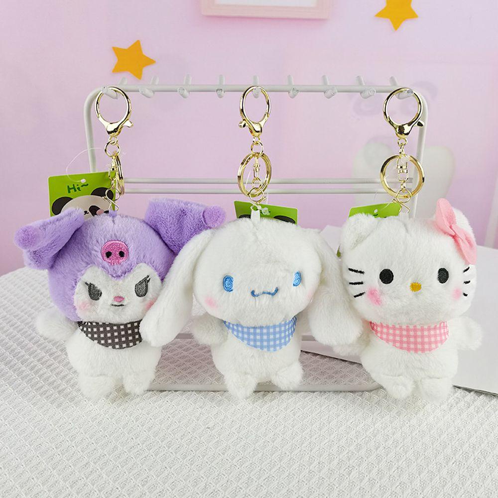 Móc Khóa Hình Thỏ Nhồi Bông Kuromi KT REBUY1 My Melody Dễ Thương