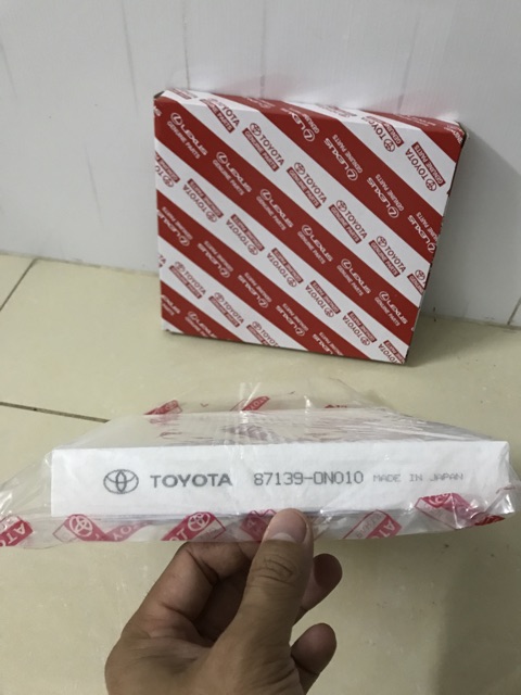 Lọc gió điều hòa  Toyota Innova 01-15, Fortuner 01-15, Vios, Altis, Camry, Yaris mã 87139-ON010