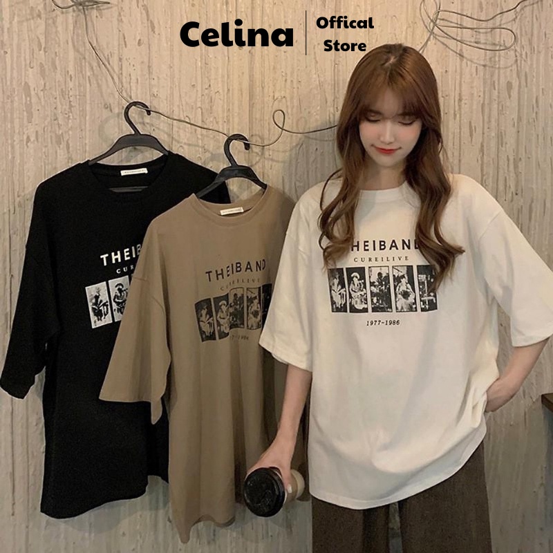 Áo thun Ulzzang nữ The Band - áo thun nữ form rộng tay lỡ, 3 màu ĐEN - TRẮNG - NÂU SIÊU HOT
