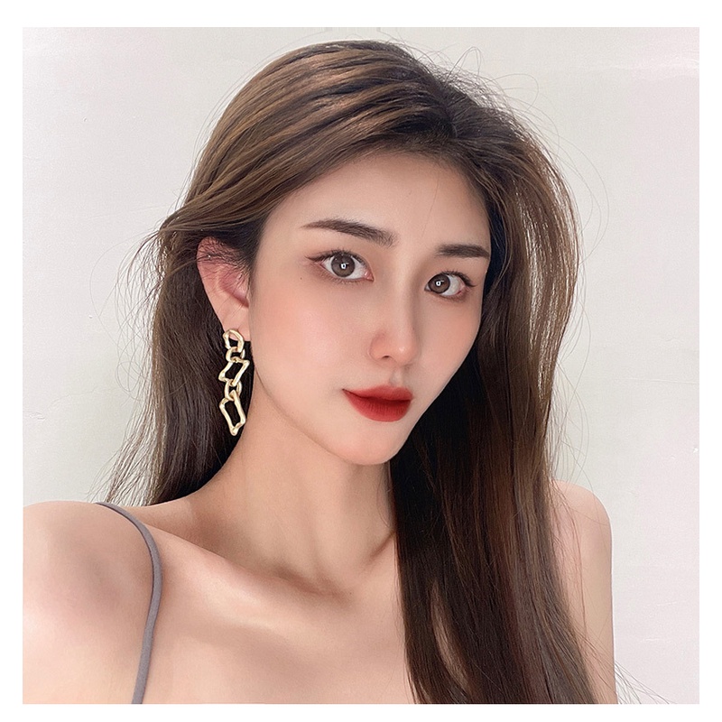 (Có sẵn) Bông Tai Thời Trang EBI Phong Cách Hàn Quốc Hợp Kim 925 Màu Vàng thời trang hot trend #08