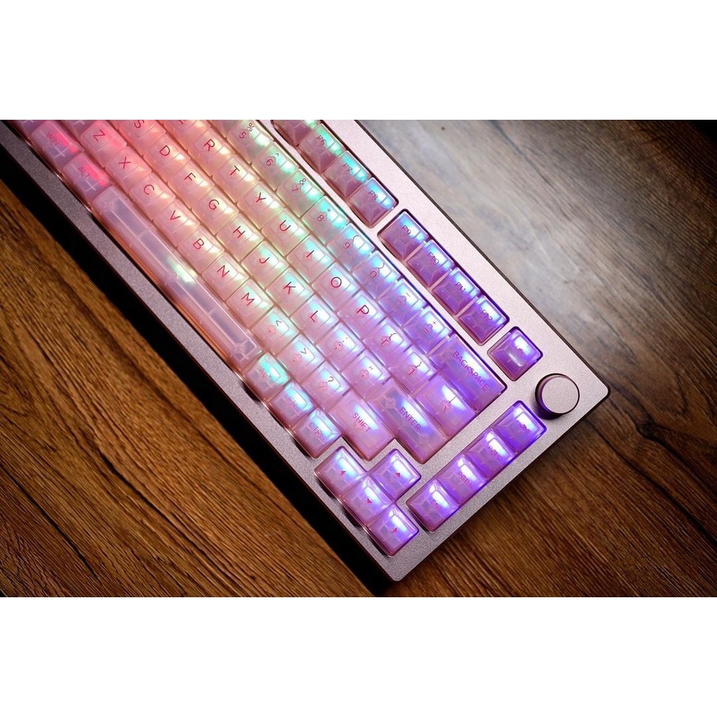 Nút bàn phím AKKO Keycap set – White - Black - Pink - Clear - Tiffany Blue (PC / ASA-Clear profile / 155 nú