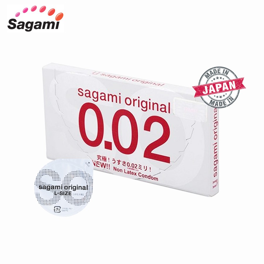 Hộp 2 bao cao su SAGAMI ORIGINAL 0.02 (Hộp 2 bao)