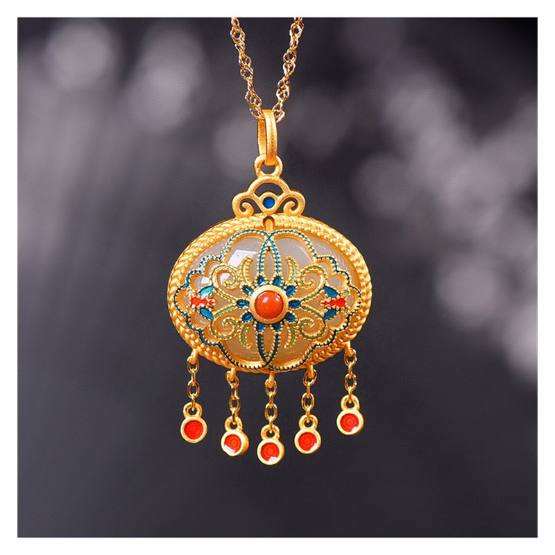 Vòng cổ Mặt Ngọc Bích Xinh Xắn Chất Lượng