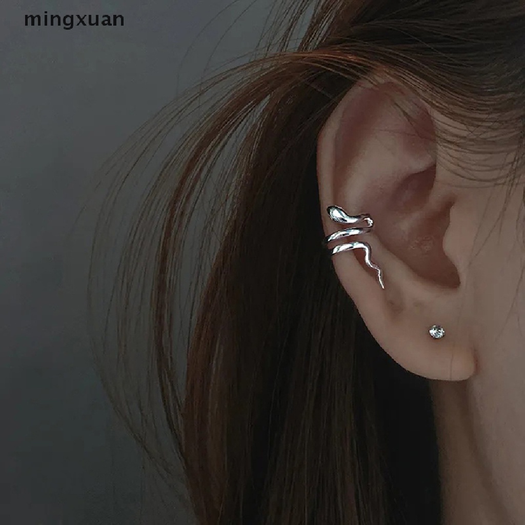 Khuyên Tai Dạng Kẹp Hình Rắn Giả Không Cần Xỏ Lỗ Dành Cho Nam Nữ