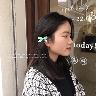ROSY - KẸP TÓC NƠ CARO (ẢNH THẬT SHOP CHỤP!!!!)