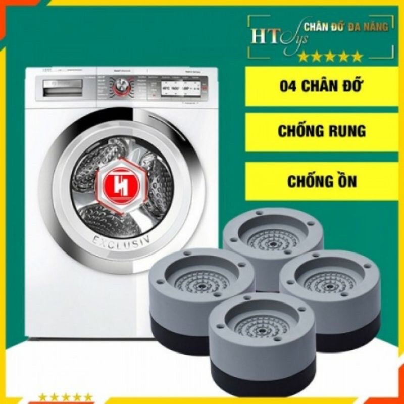 Bộ 4 miếng đệm lót chân máy giặt chống rung chống ồn cao cấp