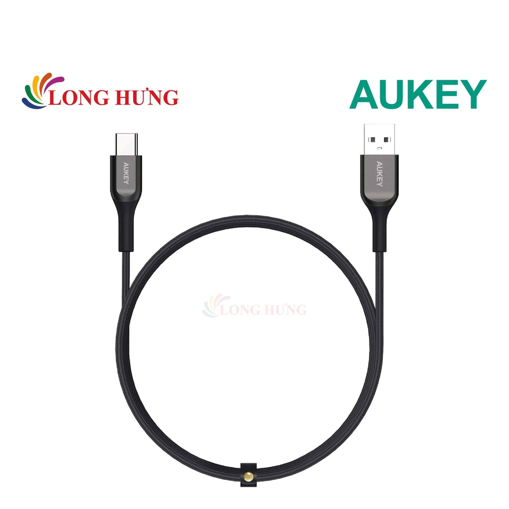 Cáp USB Type-C Aukey 1.2m CB-AKC1 - Hàng chính hãng - Cổng Type-C tiện lợi Độ dài 1.2m Dòng điện ổn định