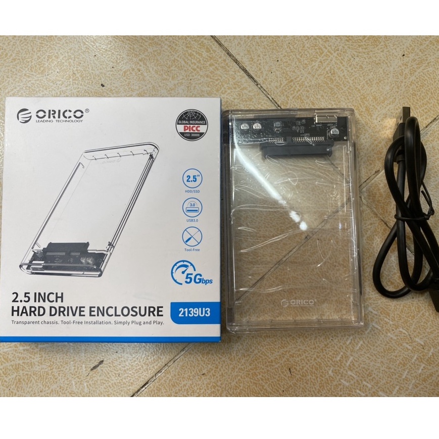 Box ổ cứng 2.5'' Orico/Gloway Sata 3.0 - Dùng cho HDD, SSD - SP Chính hãng