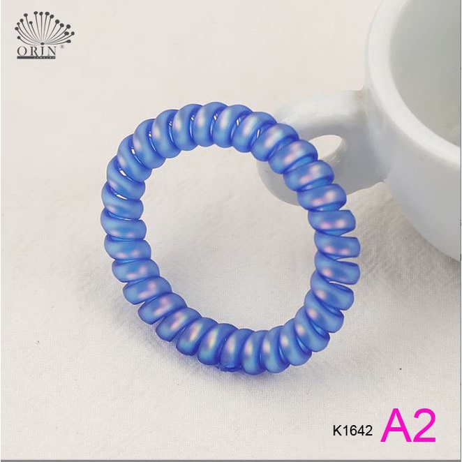 Buộc tóc, cột tóc lò xo xanh thời trang thanh lịch Orin K1642