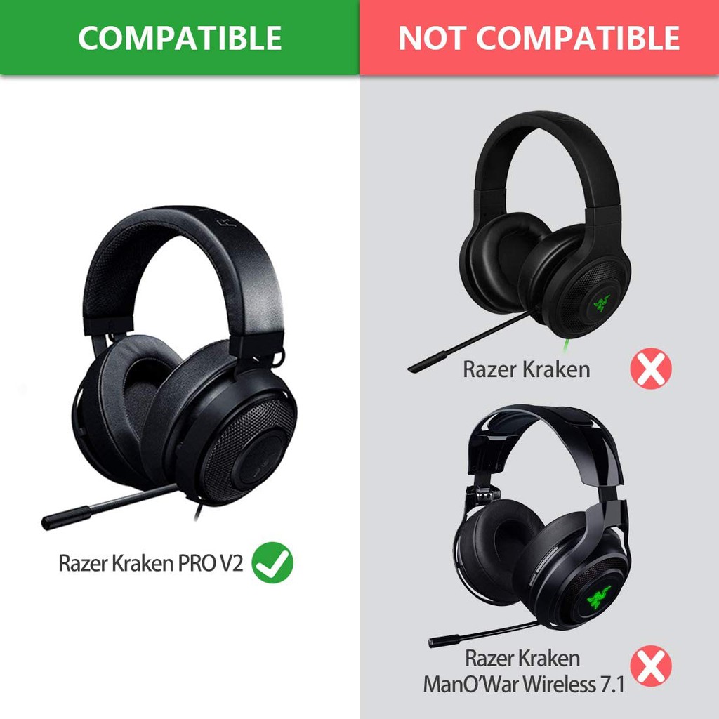 Cặp đệm tai nghe thay thế cho Razer Kraken Pro V2 Gaming Razer Kraken Pro V2