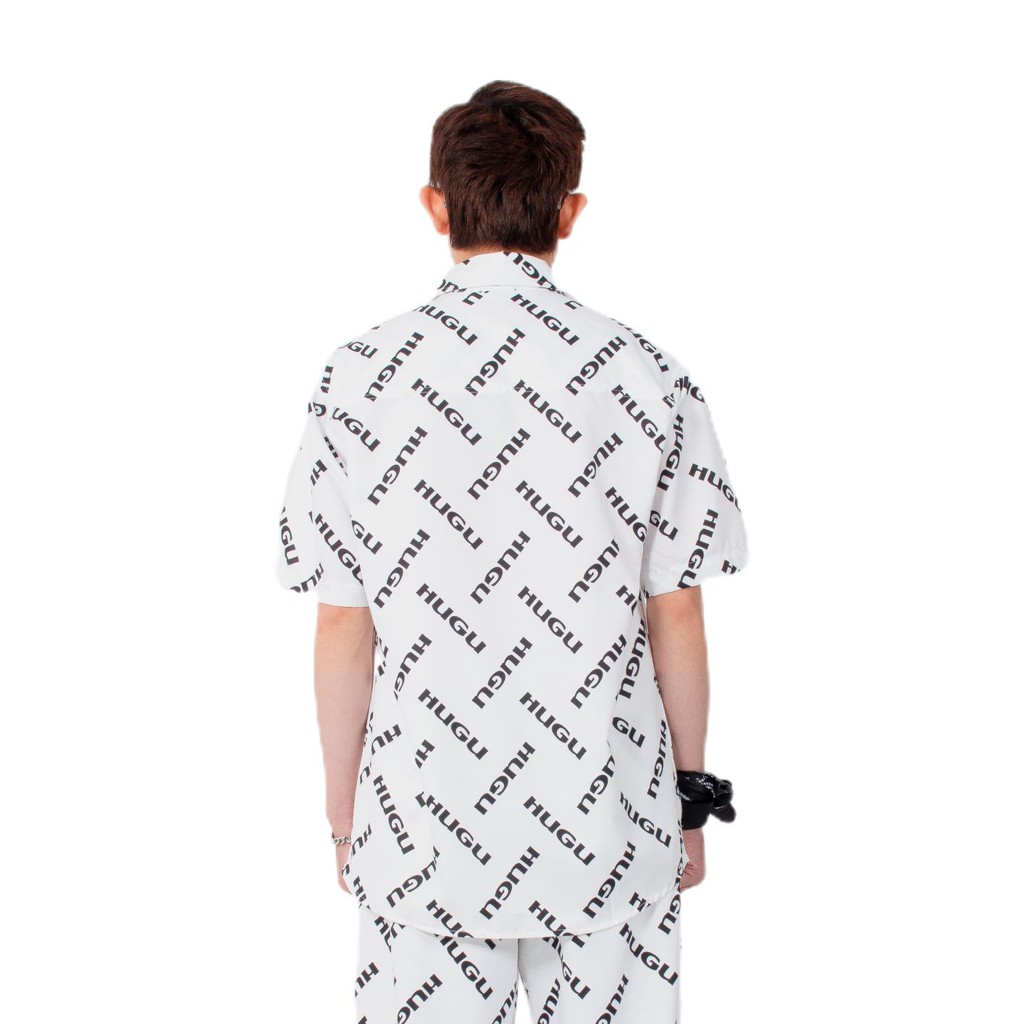 Áo sơ mi tay ngắn - WHITE HUGU - unisex