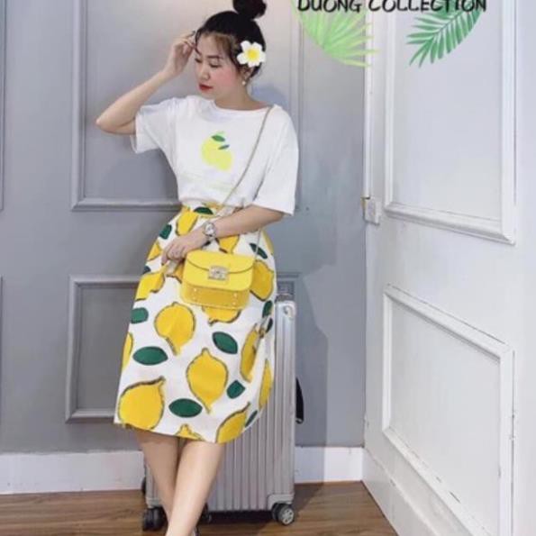 SET ÁO COTTON CHÂN VÁY XOÀI HOT . .