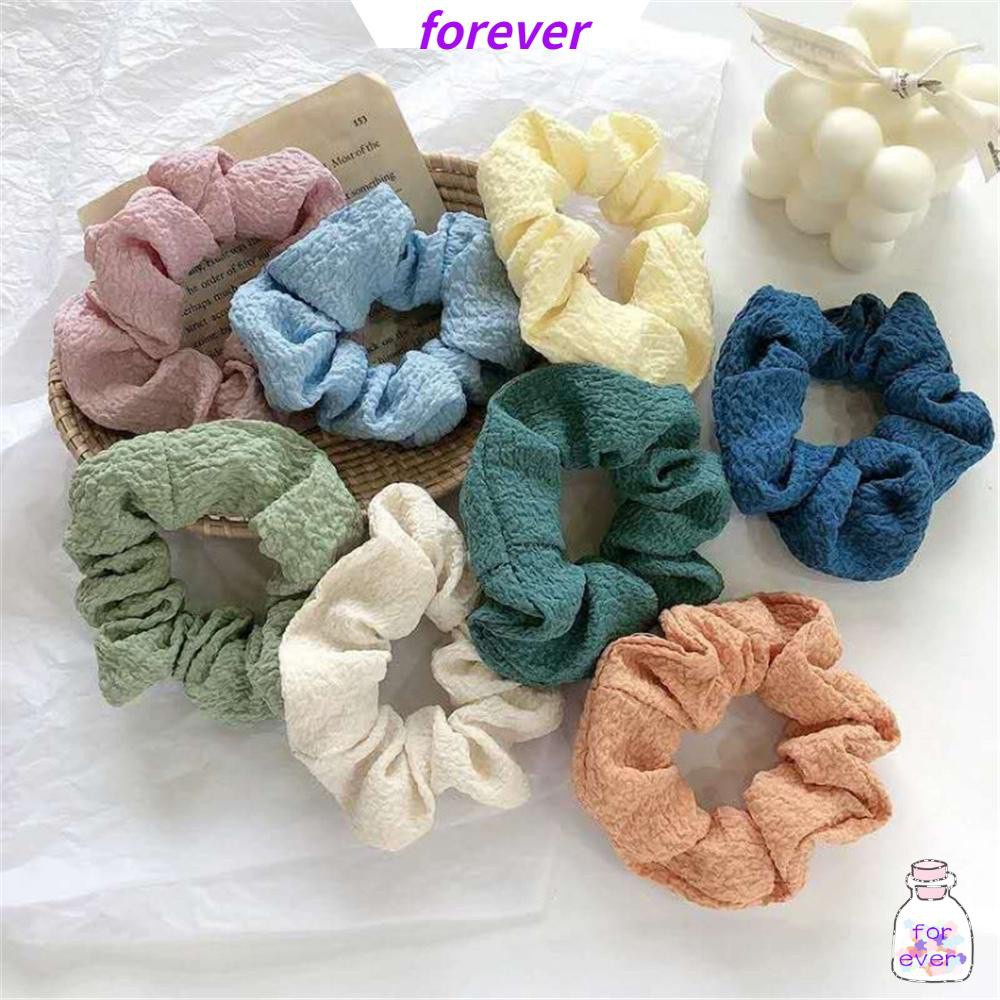 Dây buộc tóc co giãn màu kẹo ngọt thời trang Hàn Quốc cho nữ