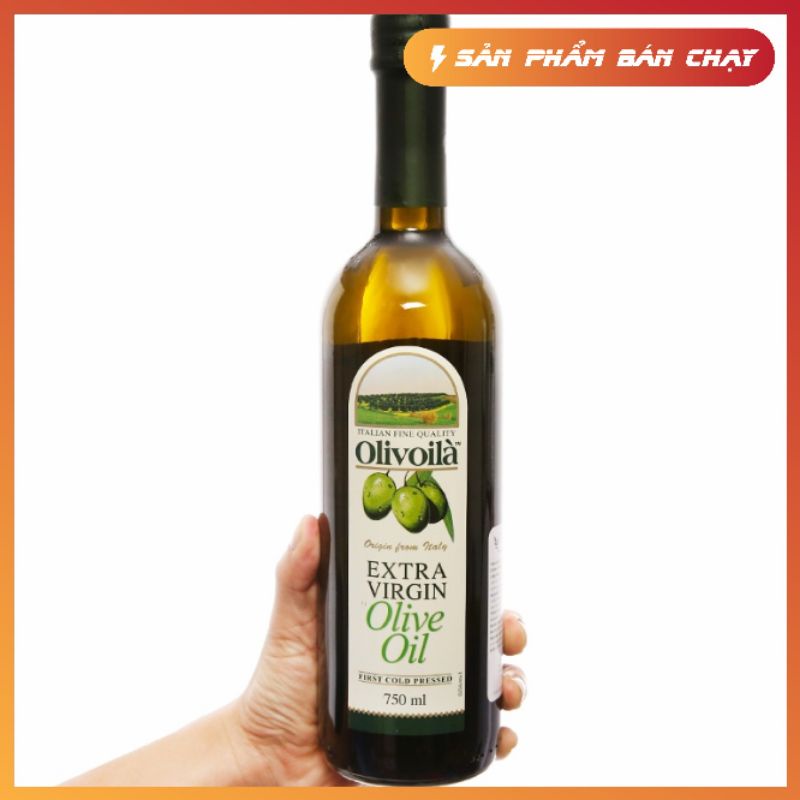 Dầu oliu ( olive ) nguyên chất Olivoila Extra Virgin 250ml / 750ml [ rẻ nhất sàn ] date xa , sản phẩm chính hãng