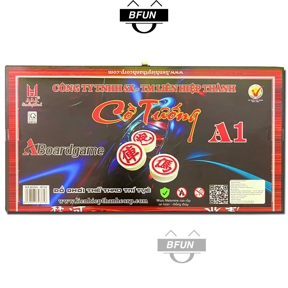 Bàn Cờ Tướng A1 Liên Hiệp Thành Cao Cấp - Cờ Tướng Bàn Nhựa MELAMINE, Boardgame Đồ Chơi Trí Tuệ Thông Minh Cho Bé BFUN