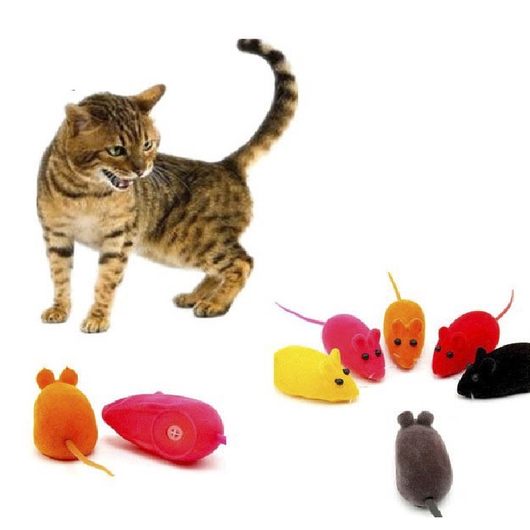 Chuột Giả Đồ Chơi Phát Ra Tiếng Kêu Cho Mèo - Đồ Chơi Giải Trí Cho Thú Cưng
