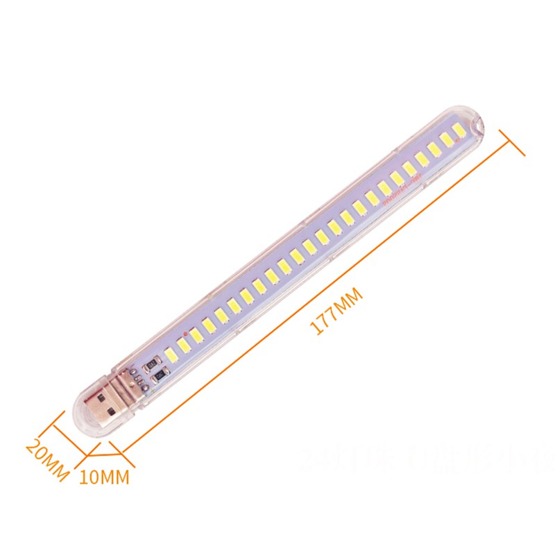 Đèn ngủ DC 5V / Đèn ngủ LED / Đèn ngủ nguồn sáng 24 LED / Đèn đọc USB-LED di động