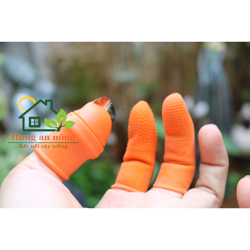 L1 - Bộ dao móng tay + 2 bao xỏ ngón dùng lặt hái rau làm bếp hỗ trợ nhanh tiện đở đau đầu ngón tay.