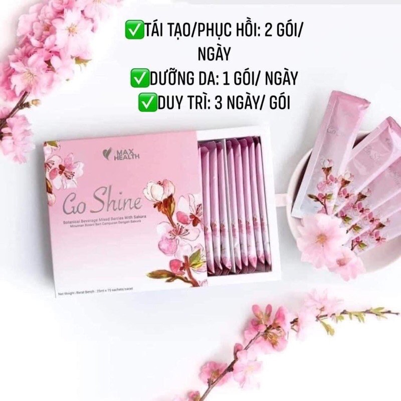 Go Shine - Nước uống đẹp da colllagen chính hãng