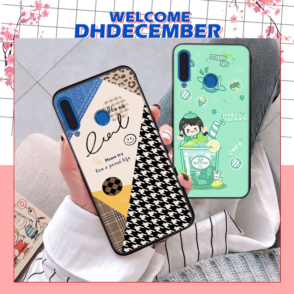 Ốp lưng Huawei P30 LITE in hình nice ,good luck happy ốp xinh viền dẻo đẹp chất