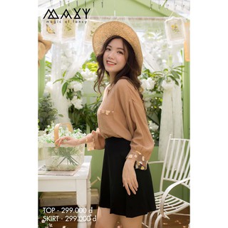 ÁO - NUDE DAISY - Áó phối hoa daisy