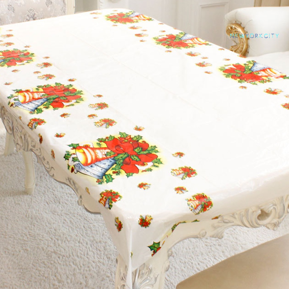 Khăn Trải Bàn Chống Nước Trang Trí Giáng Sinh 110x180cm